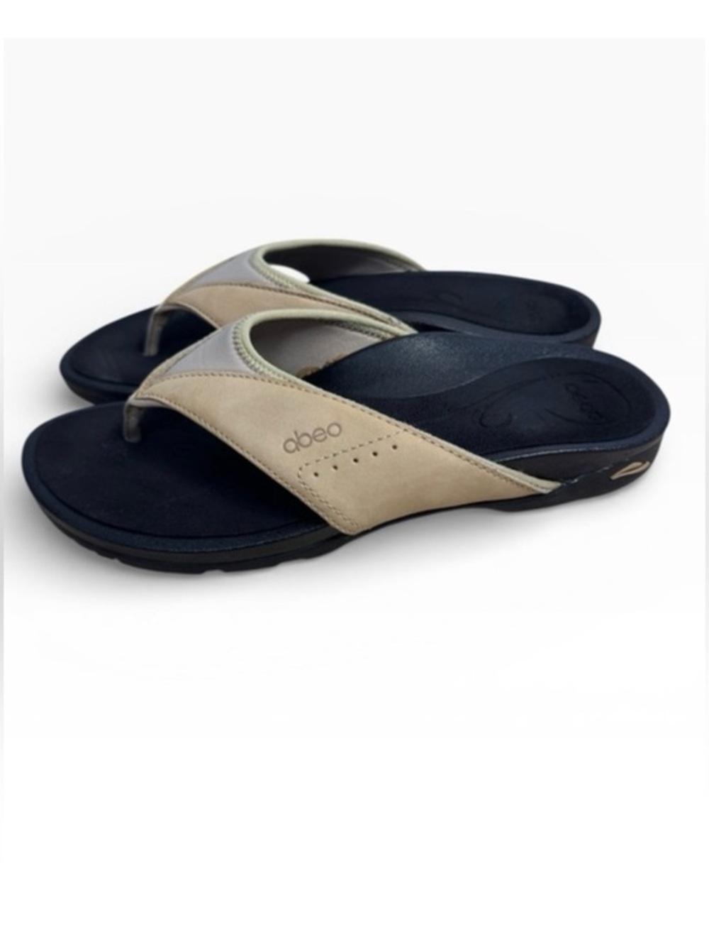 ABEO Balboa Leather Flip Flop Sandals Womens US 8 Metatarsal Support Waterproof